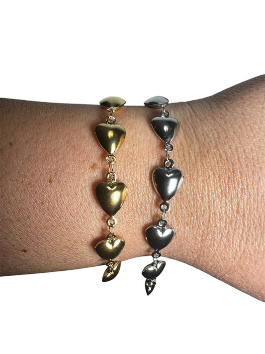 3D Heart Bracelet