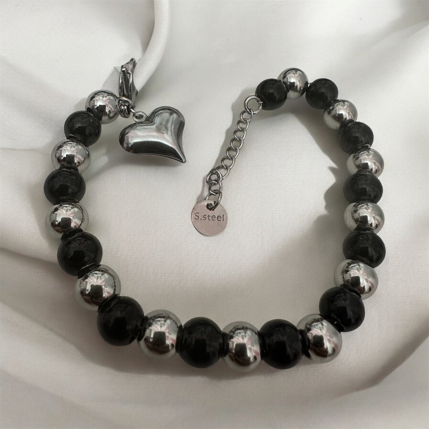 Bracciale sfera Bicolor Black!