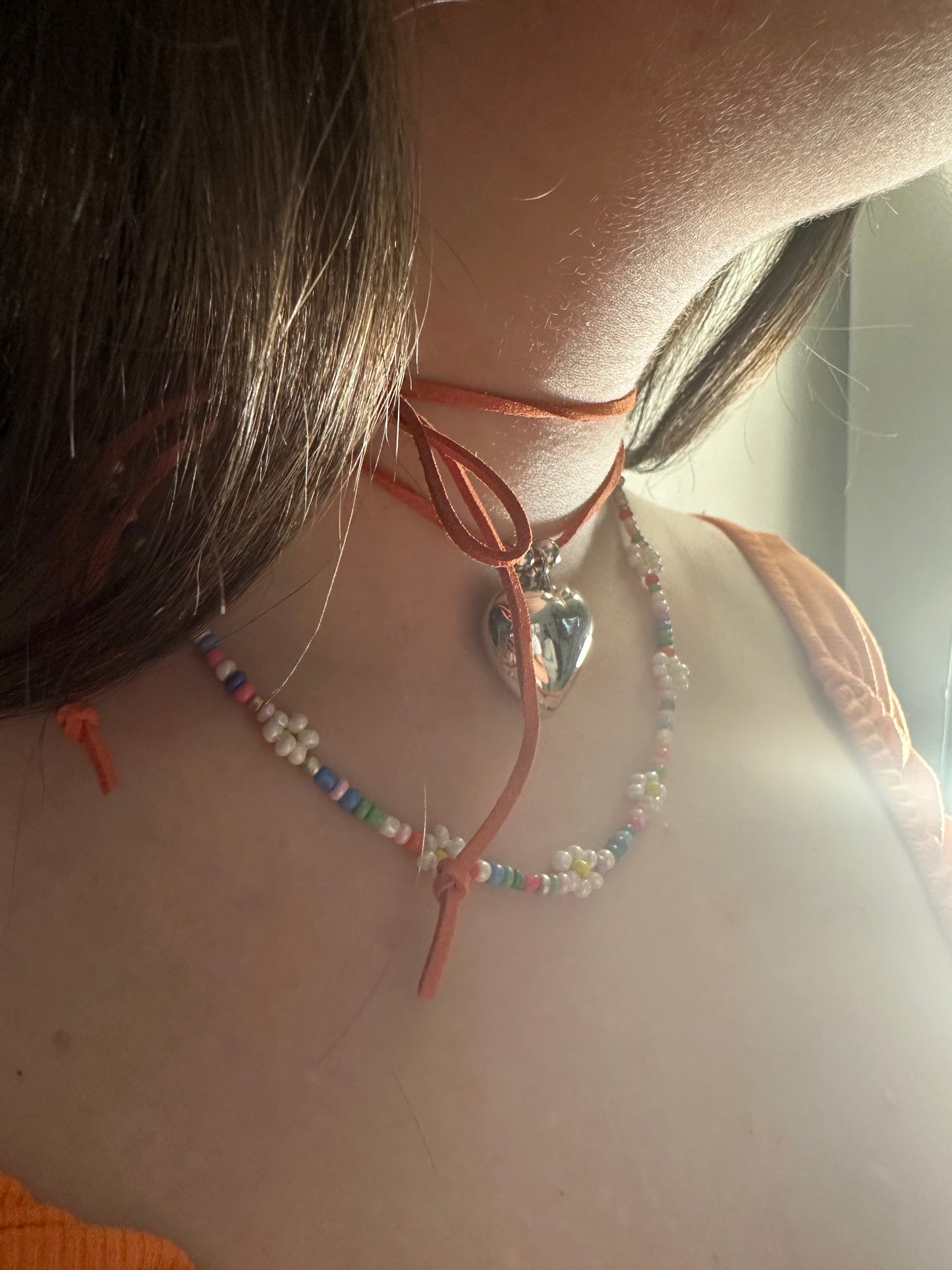 Choker più collana Floreale