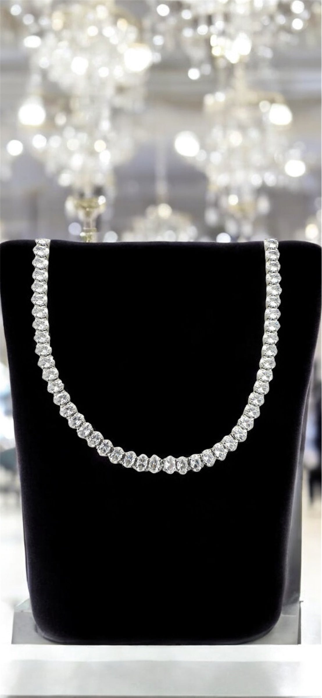 Collana Tennis pietra Ovale.