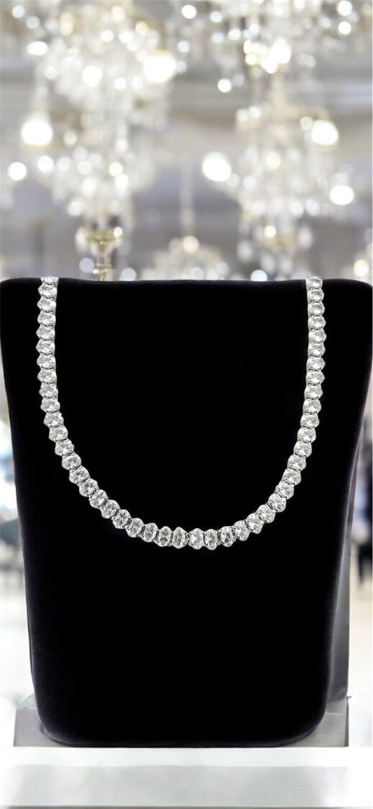 Collana Tennis pietra Ovale.