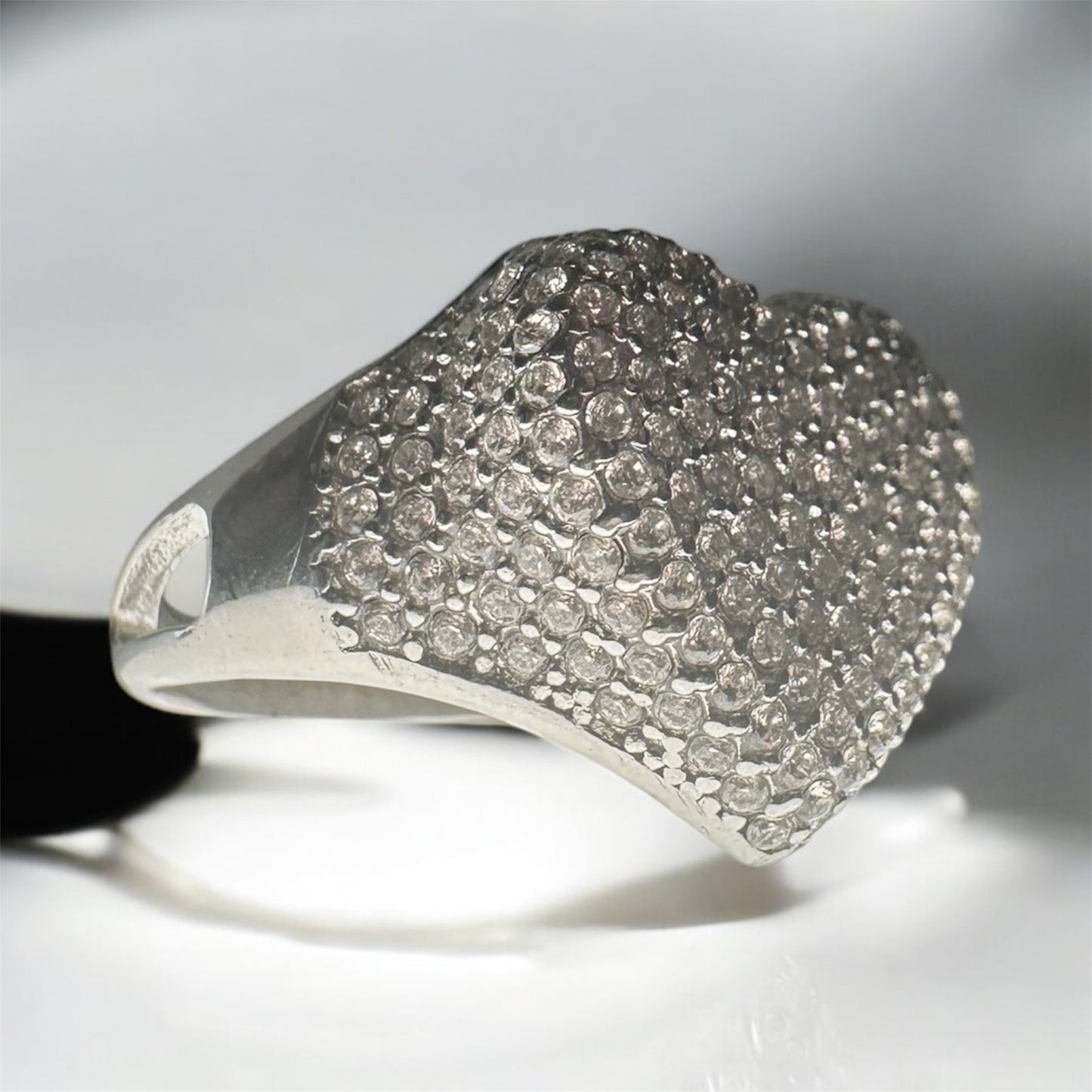 Crystal Heart Ring