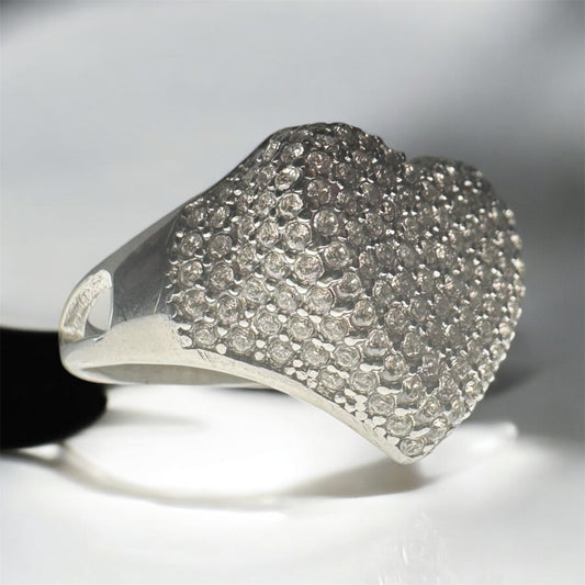 Crystal Heart Ring