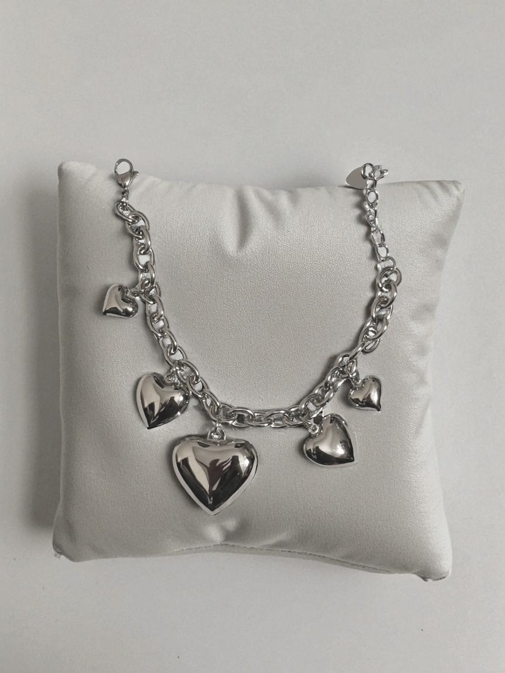 Bracciale Cuori crescenti sonaglio