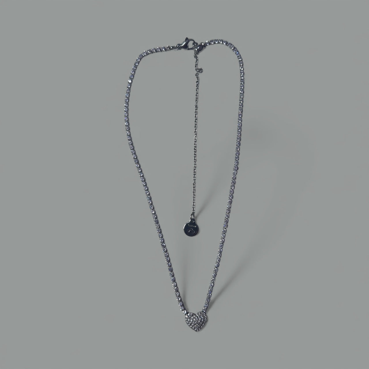 Collana Tennis Cuore (con cursore)