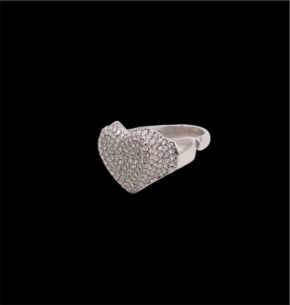 Crystal Heart Ring