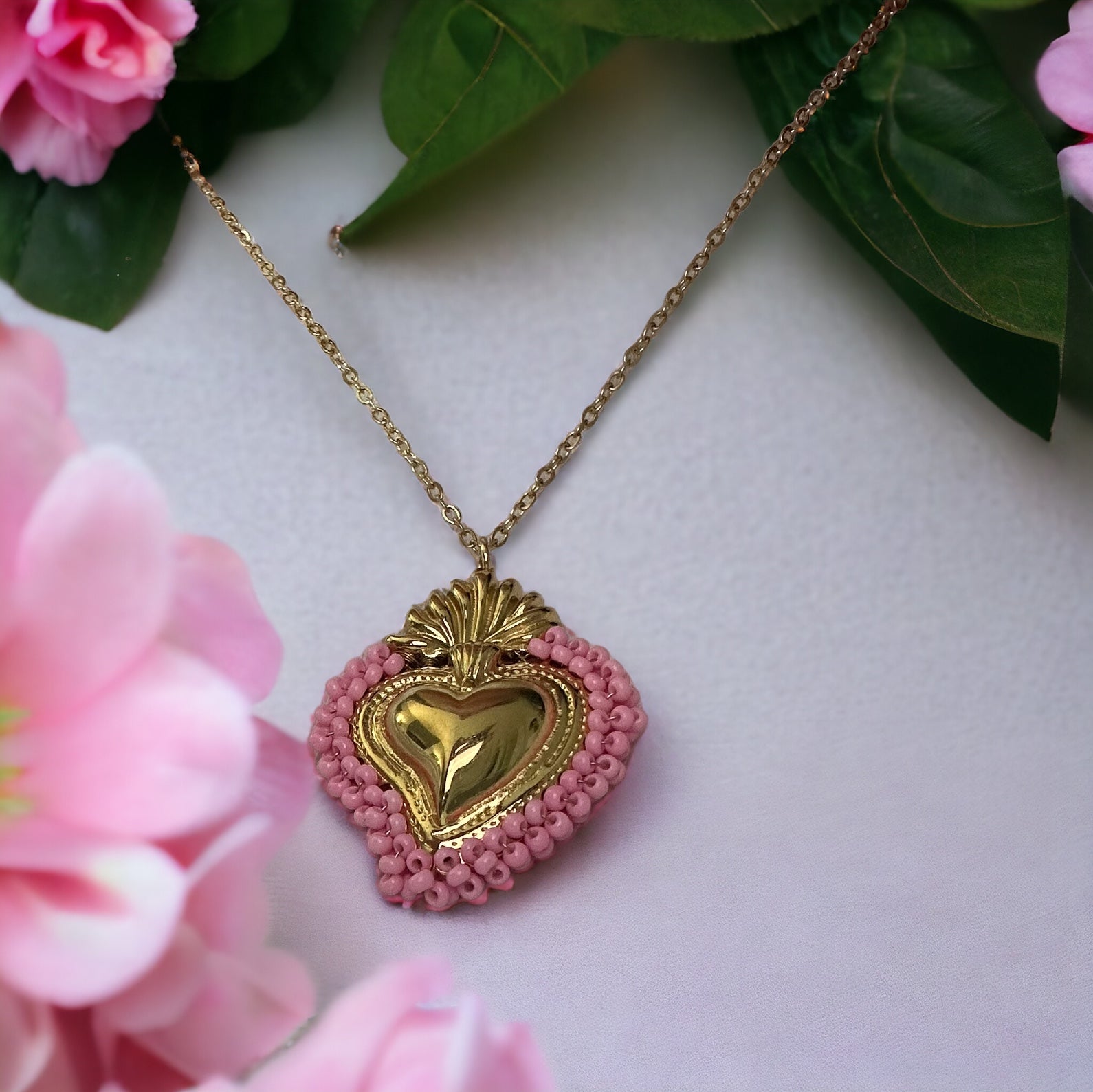 Luxury Sacred Heart Necklace