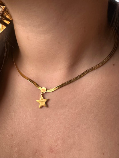 Snake Star Necklace