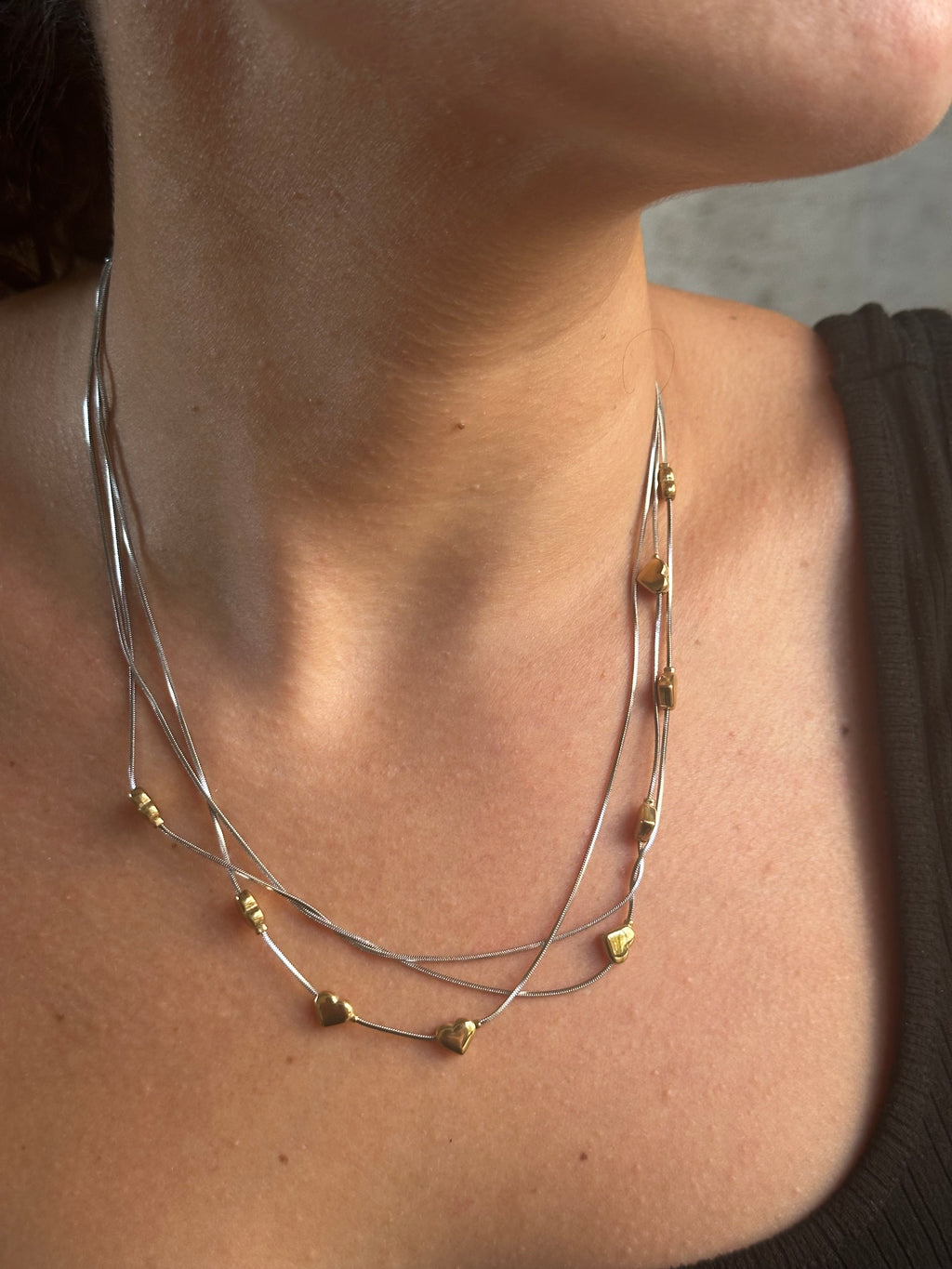 Collana Intreccio di cuori