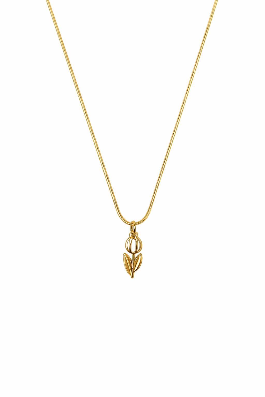 Collana Tulip Gold smaltata (con cursore)