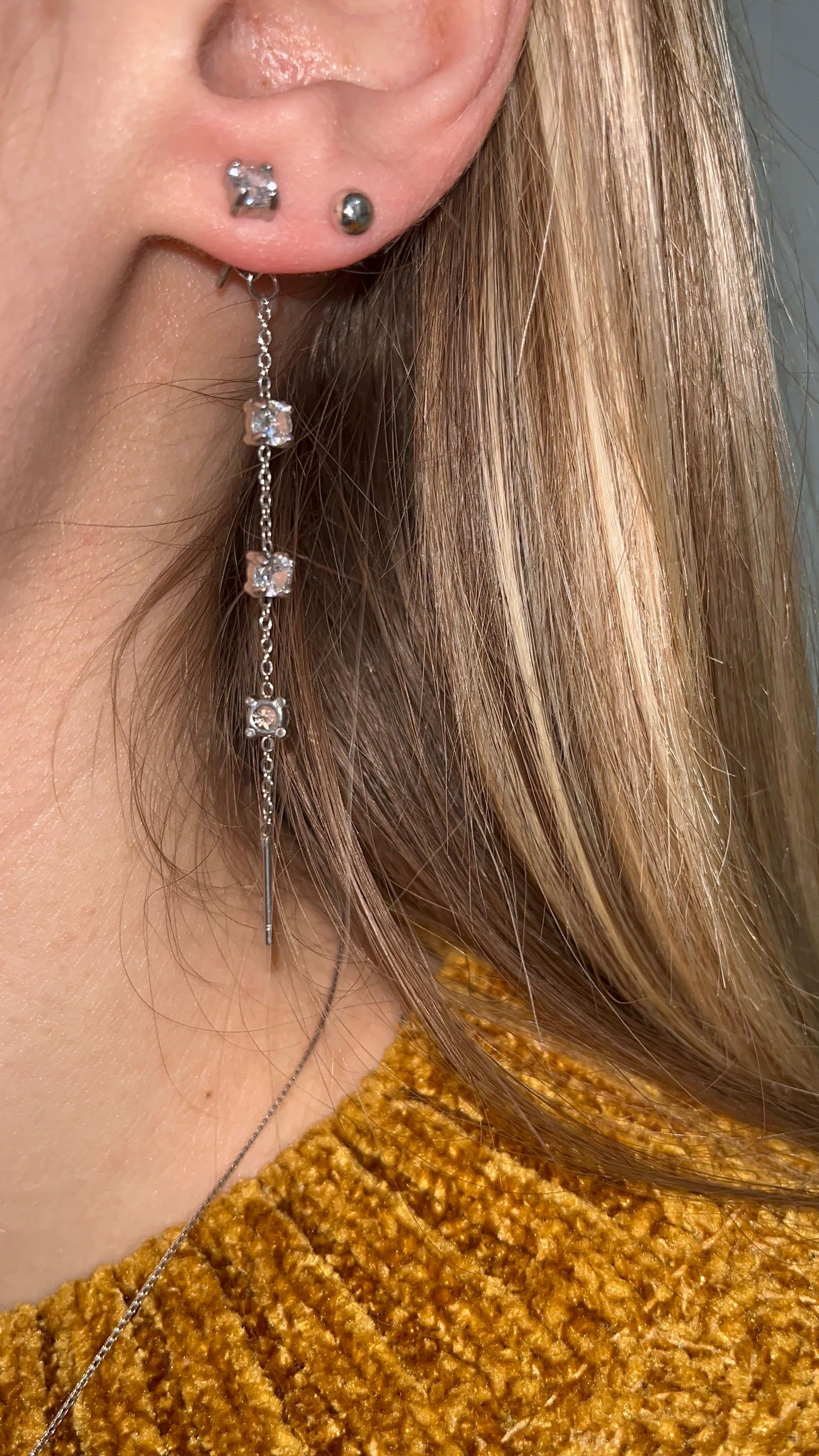 Comet Thread Earrings