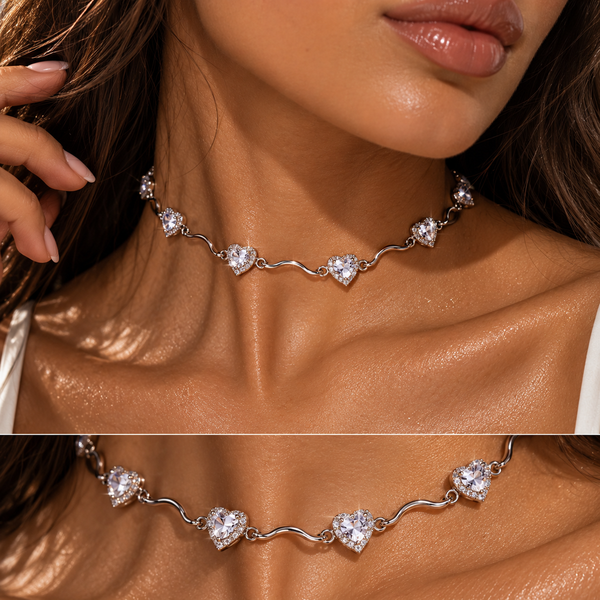 Collana Onde di Cuori