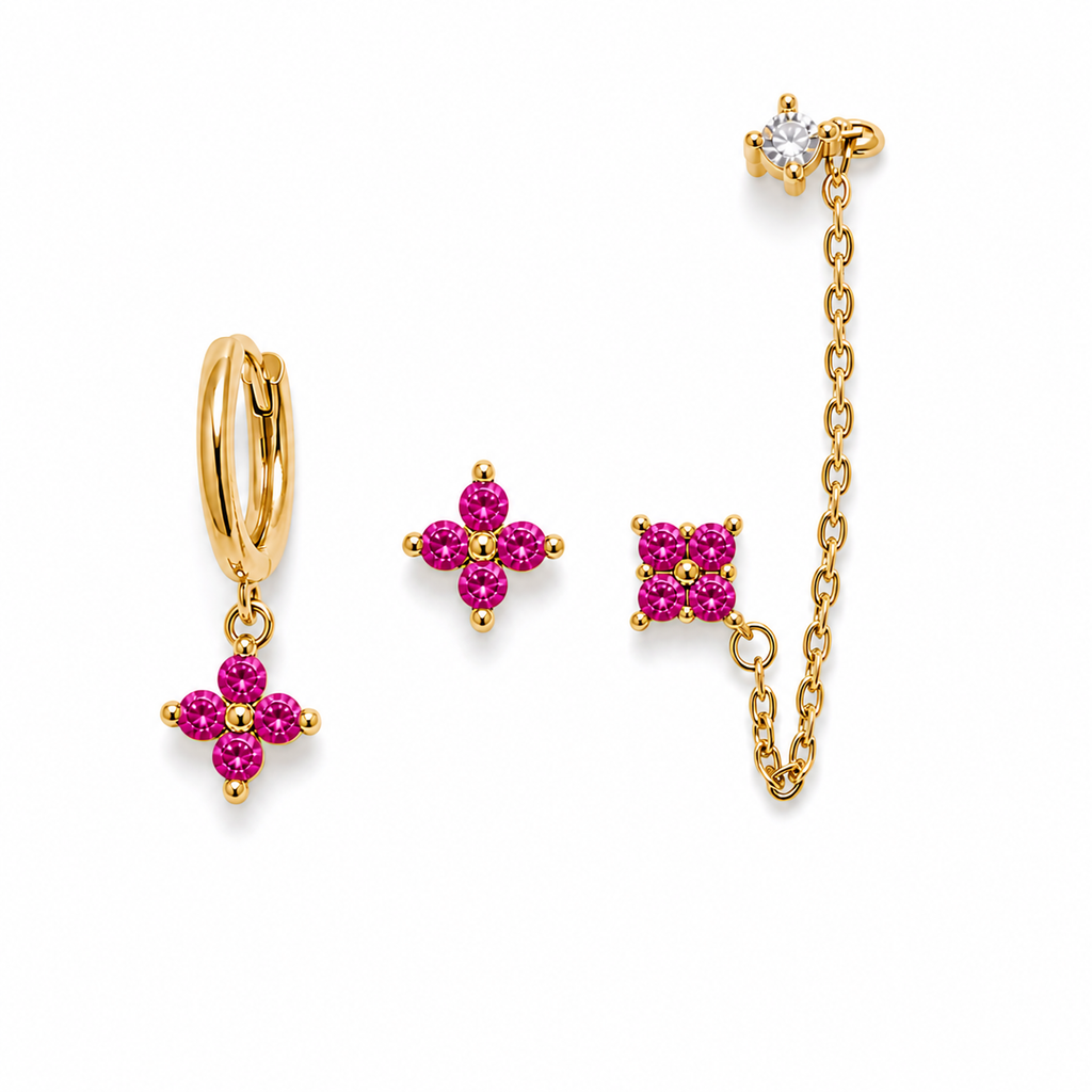 Set Orecchini Cristalli