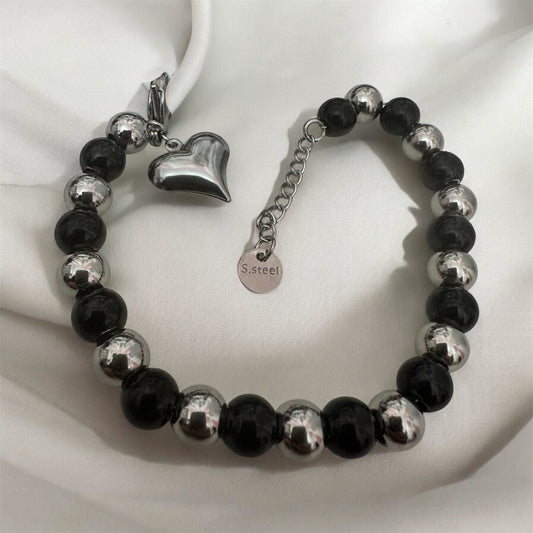 Bracciale sfera Bicolor Black!
