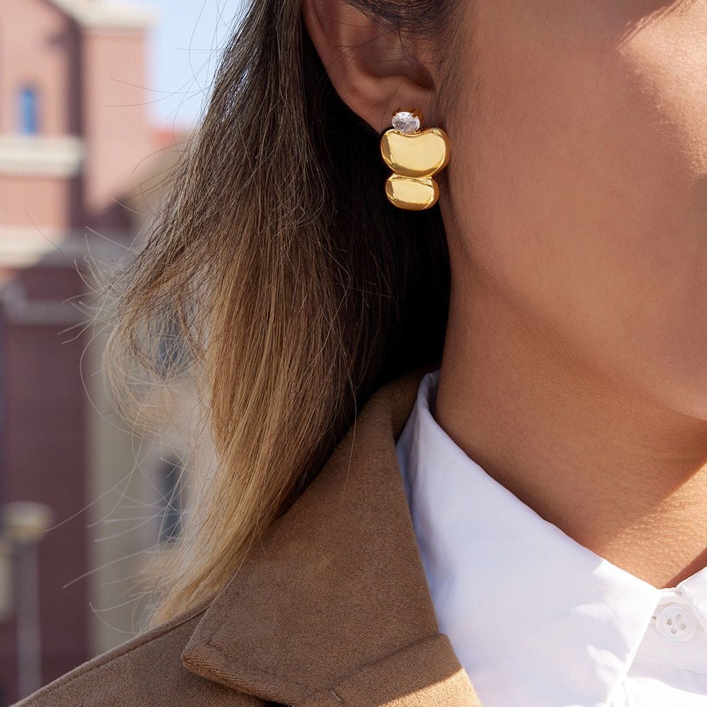 Orecchini Golden Embrace