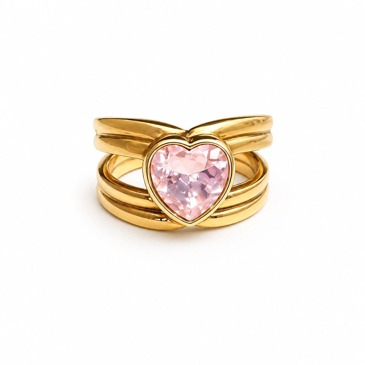 Anello Cuore Rosè