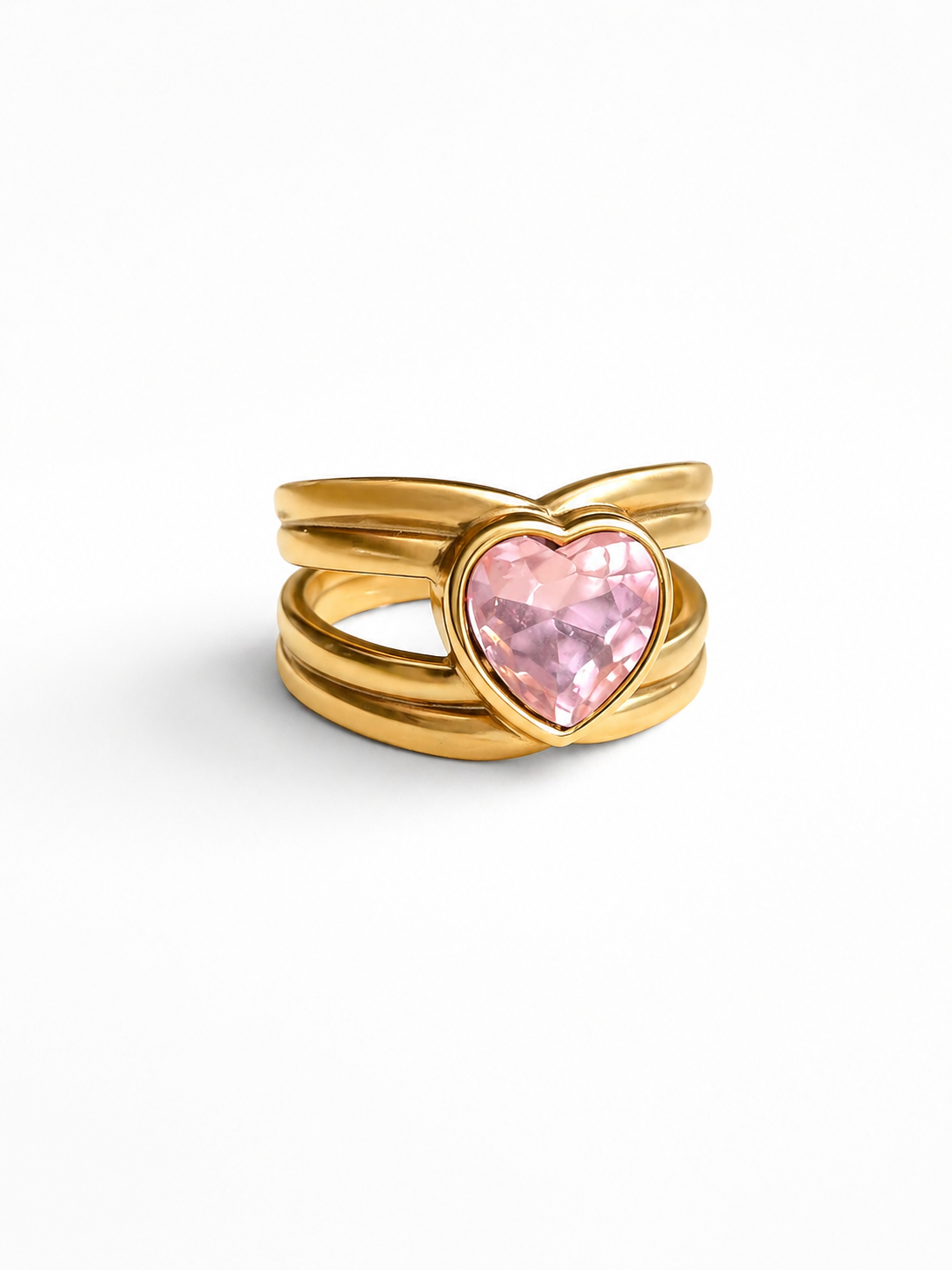 Anello Cuore Rosè