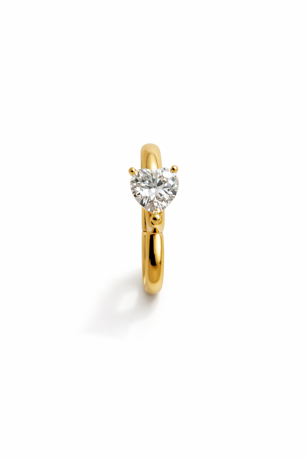 Monorecchini Huggie Cuore Gold