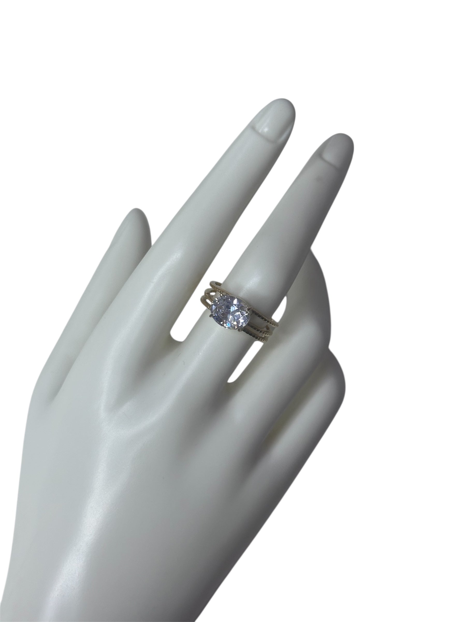 Anello Luce Tre Fasce