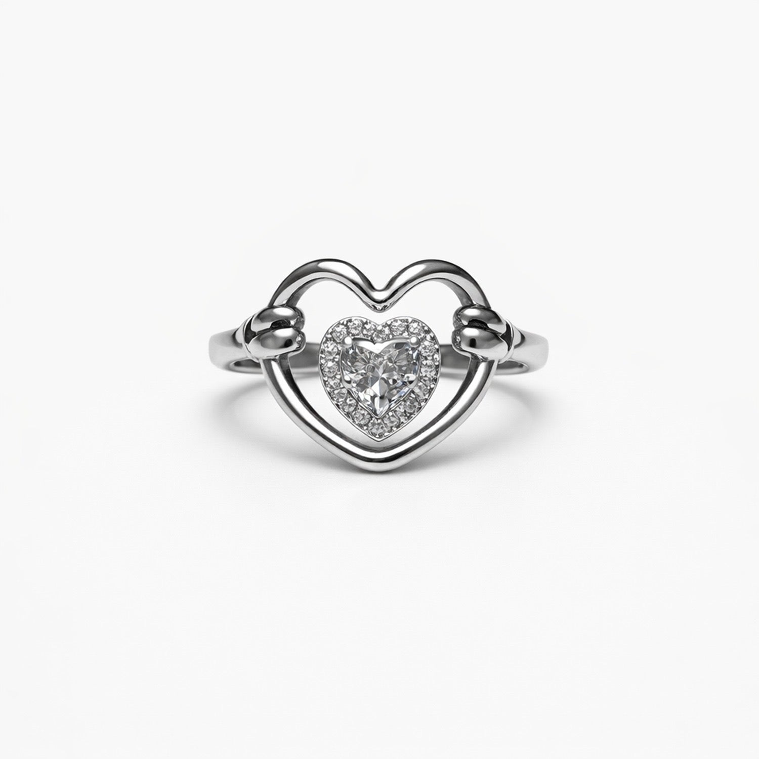 Anello Doppio Cuore