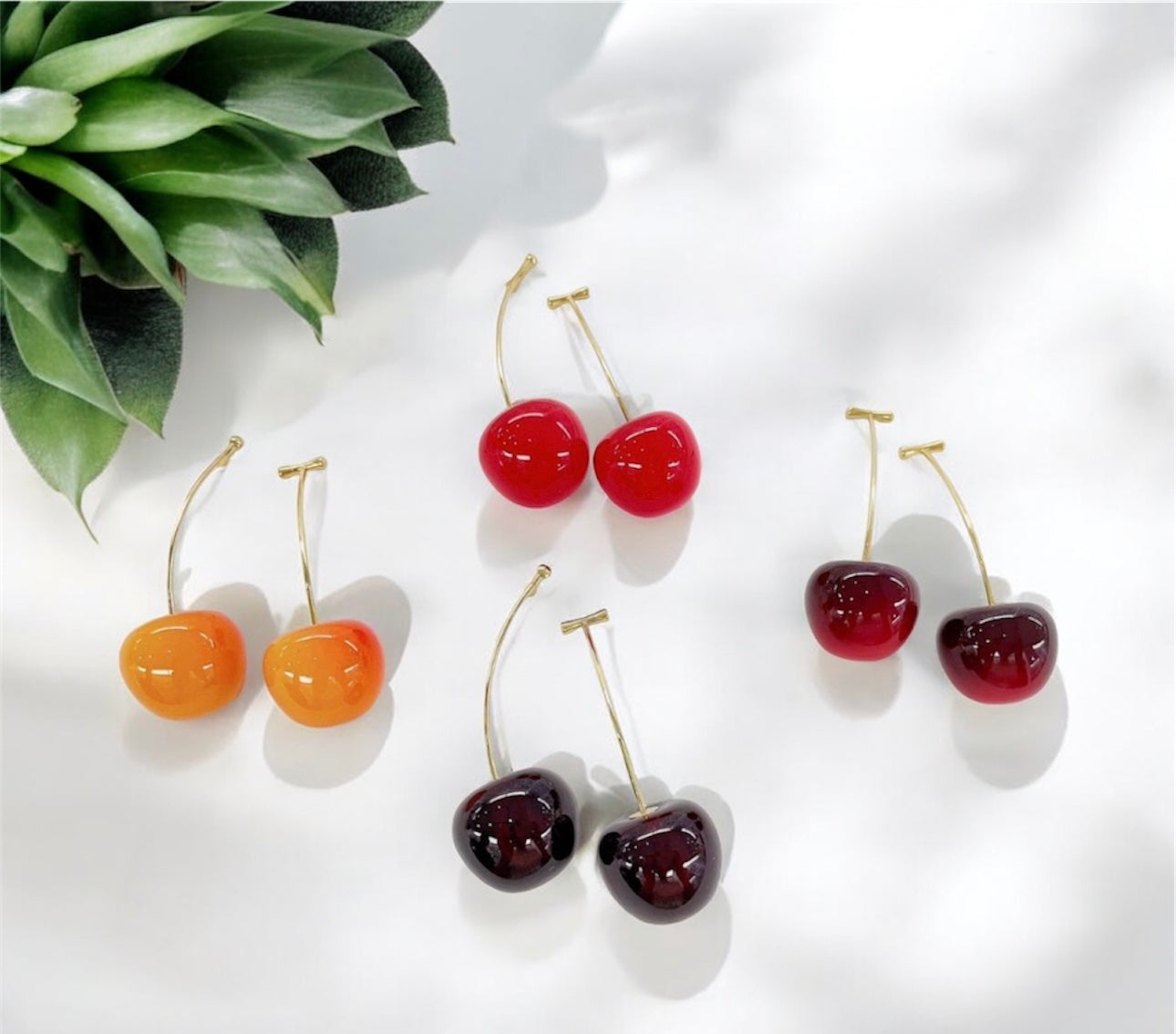 Cherry earrings 🍒
