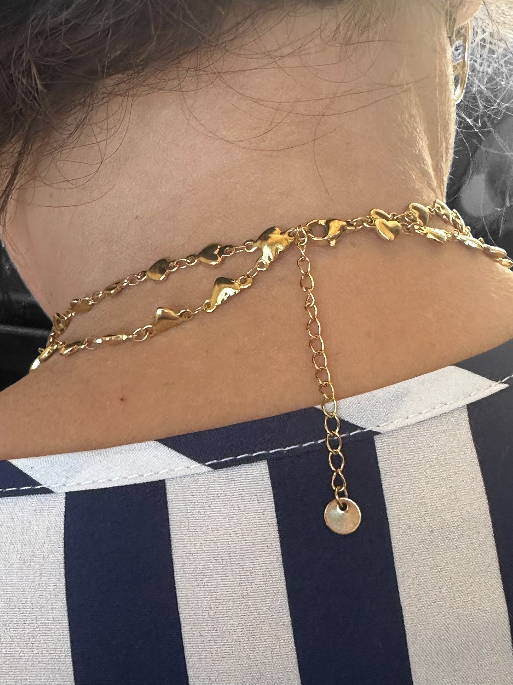 Collana Double Heart Chain