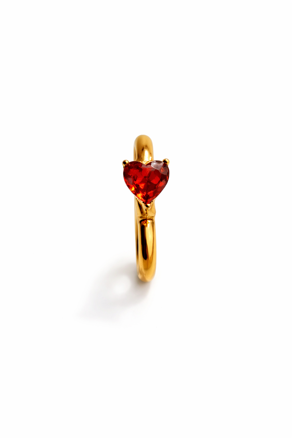 Monorecchini Huggie Cuore Gold