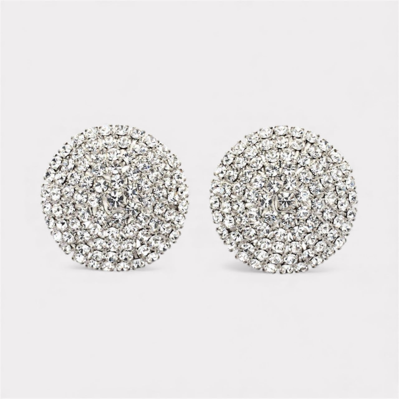 Orecchini Bottone di Cristallo