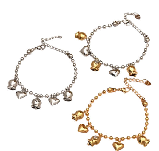 Bracciale Sonaglio Heart Bell