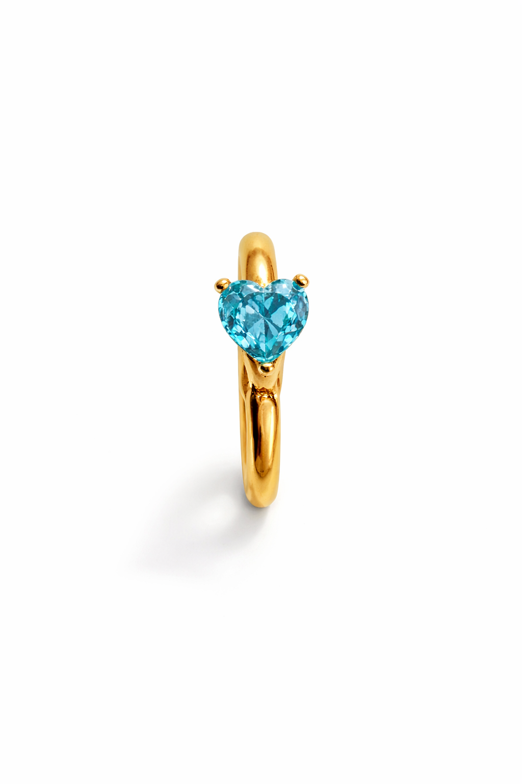 Monorecchini Huggie Cuore Gold
