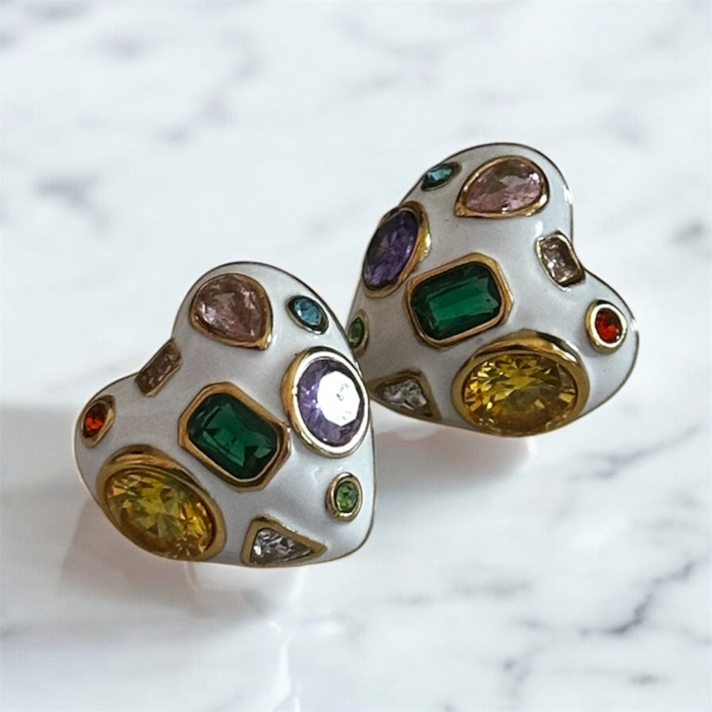 Orecchini Heart cristall