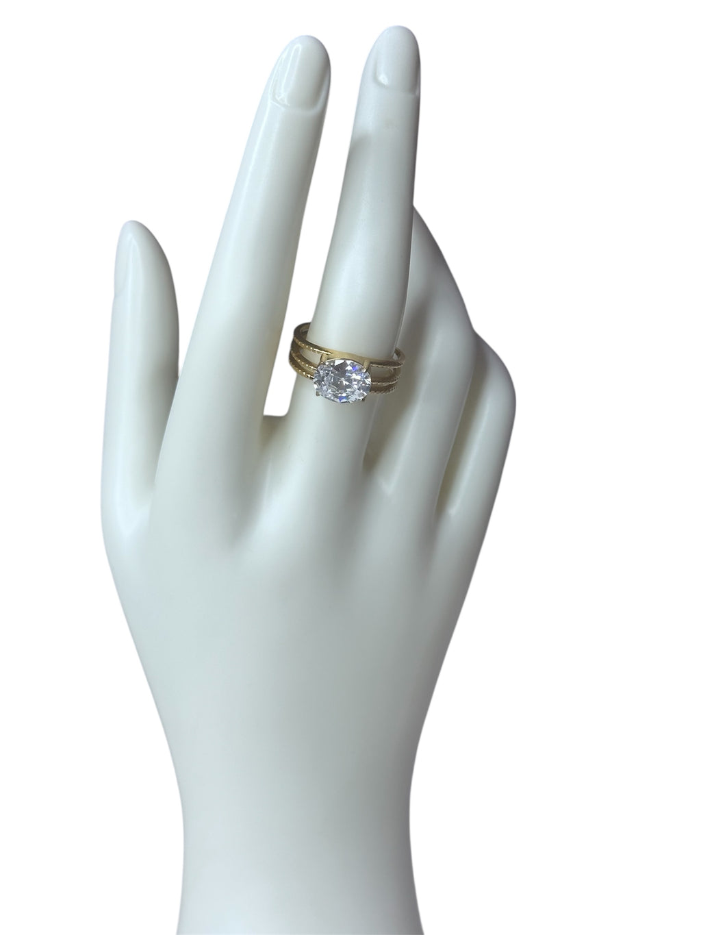 Anello Luce Tre Fasce