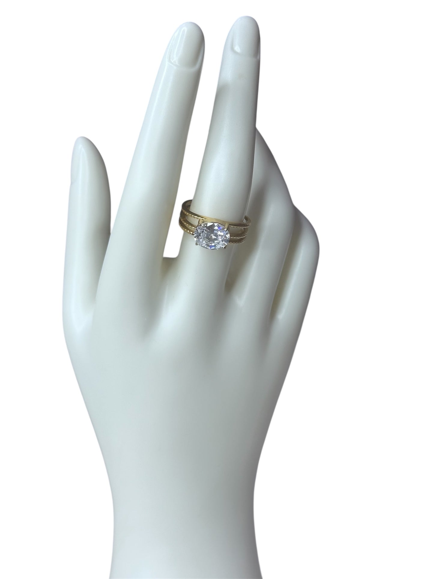 Anello Luce Tre Fasce