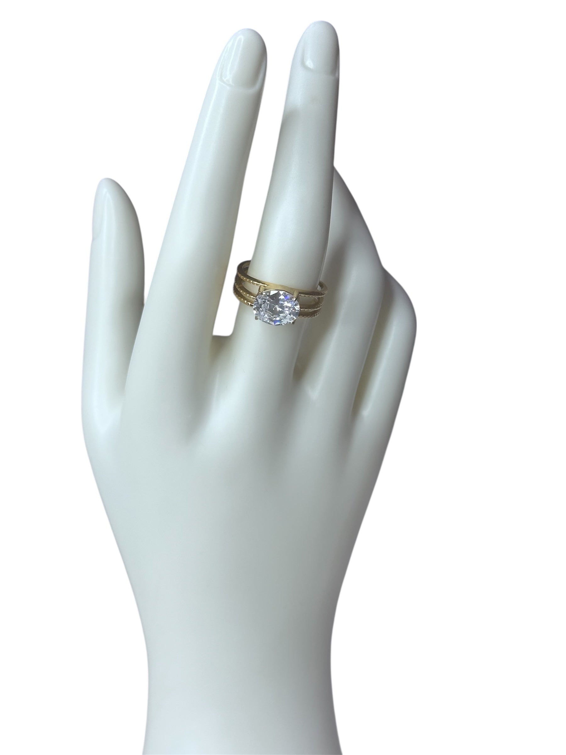 Anello Luce Tre Fasce