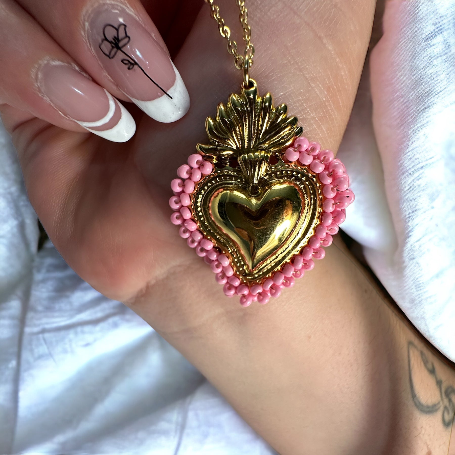 Luxury Sacred Heart Necklace