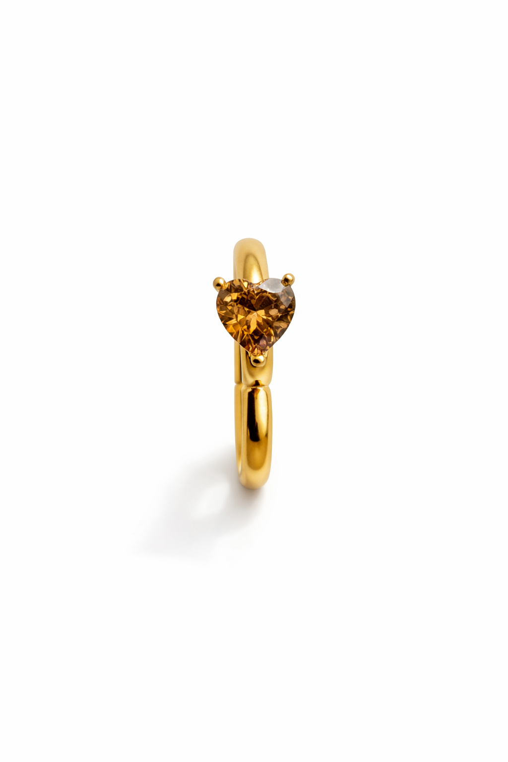 Monorecchini Huggie Cuore Gold