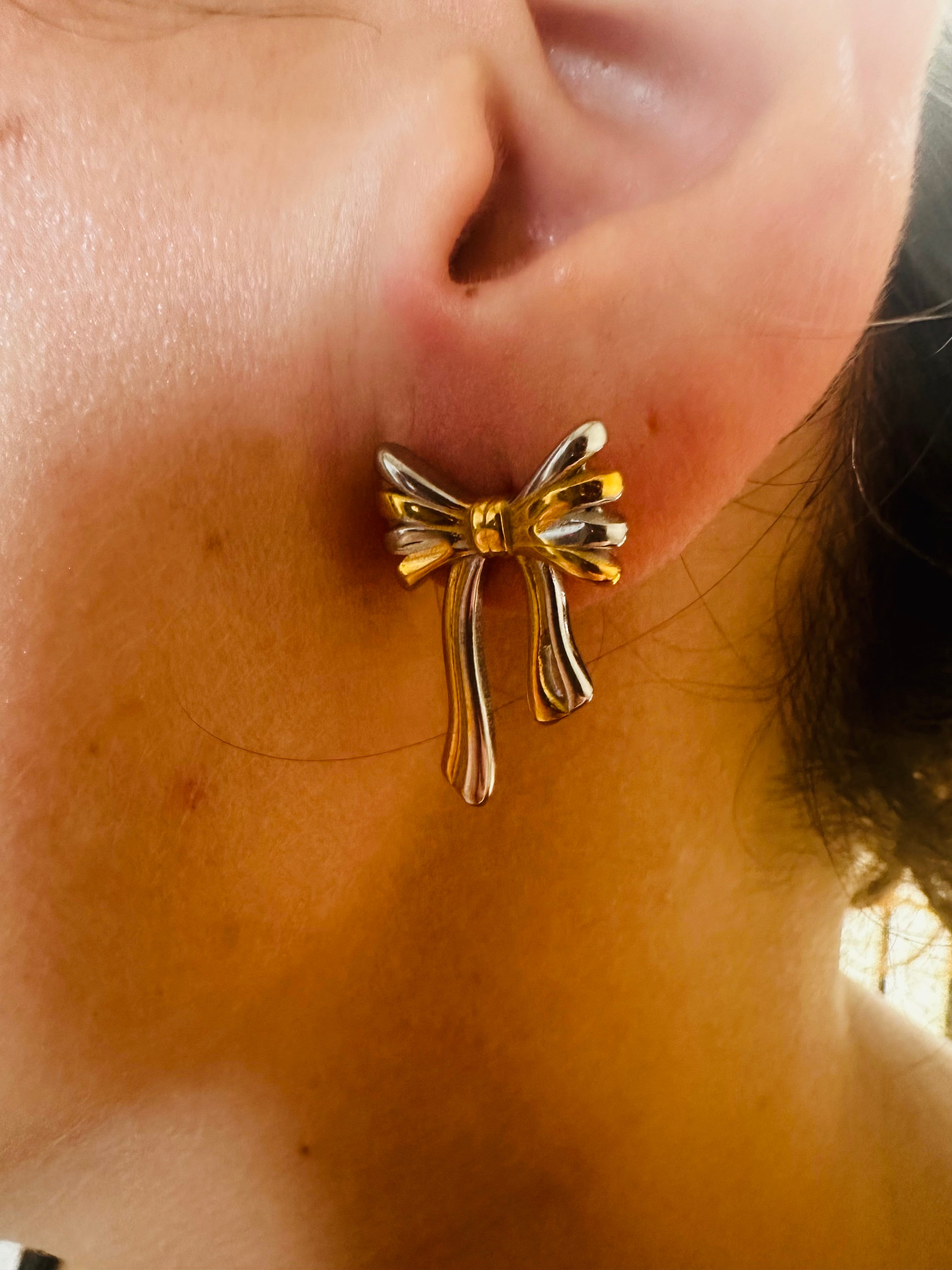 Orecchini Fiocco Bicolor