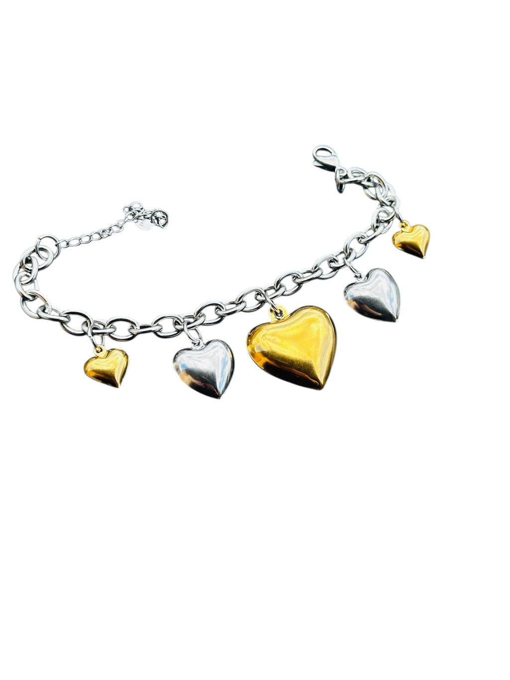 Bracciale Cuori crescenti sonaglio