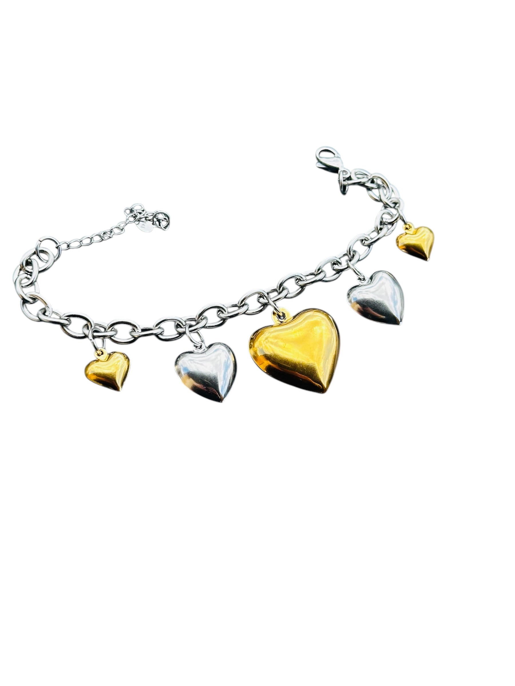 Bracciale Cuori crescenti sonaglio