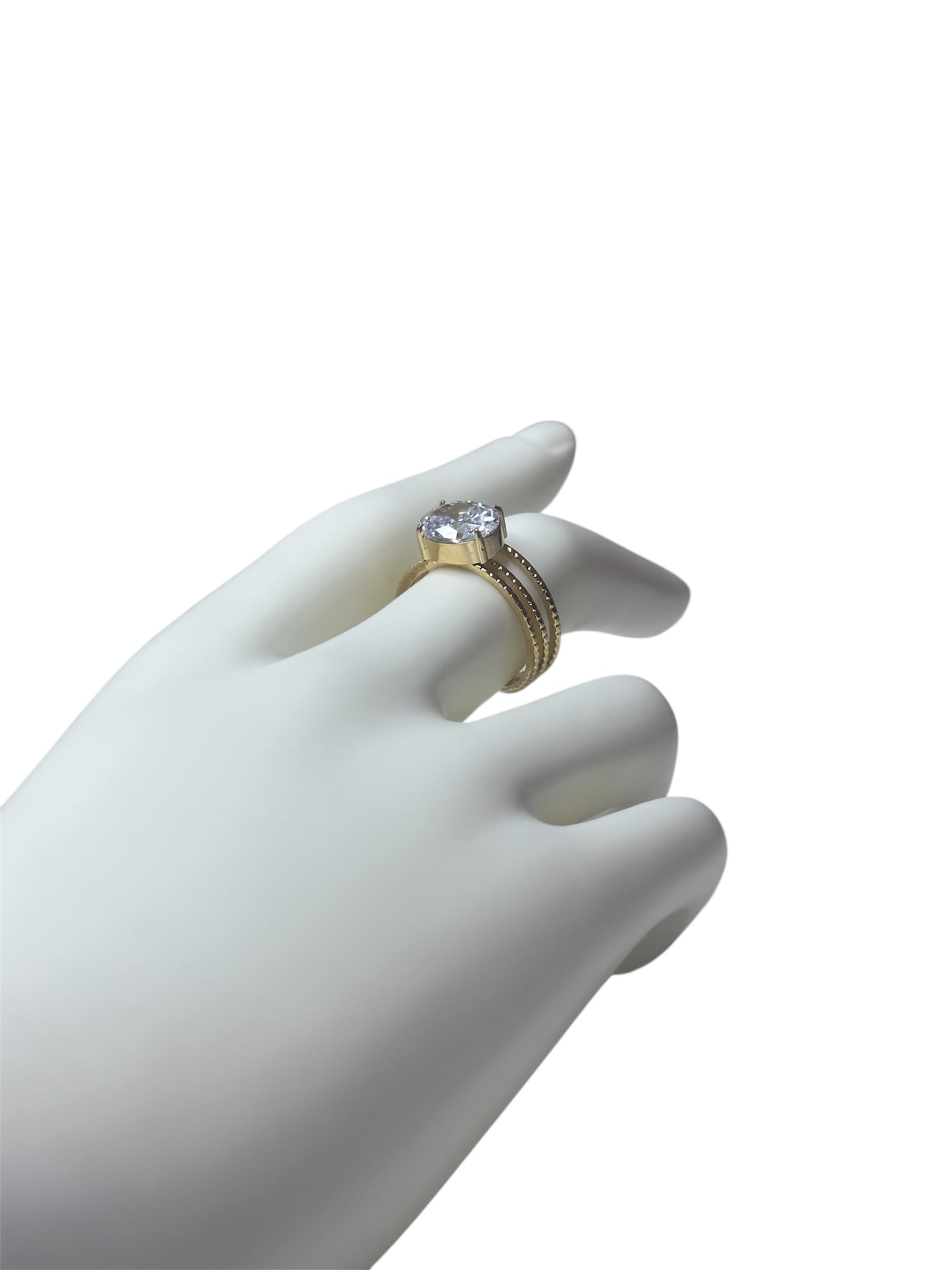 Anello Luce Tre Fasce