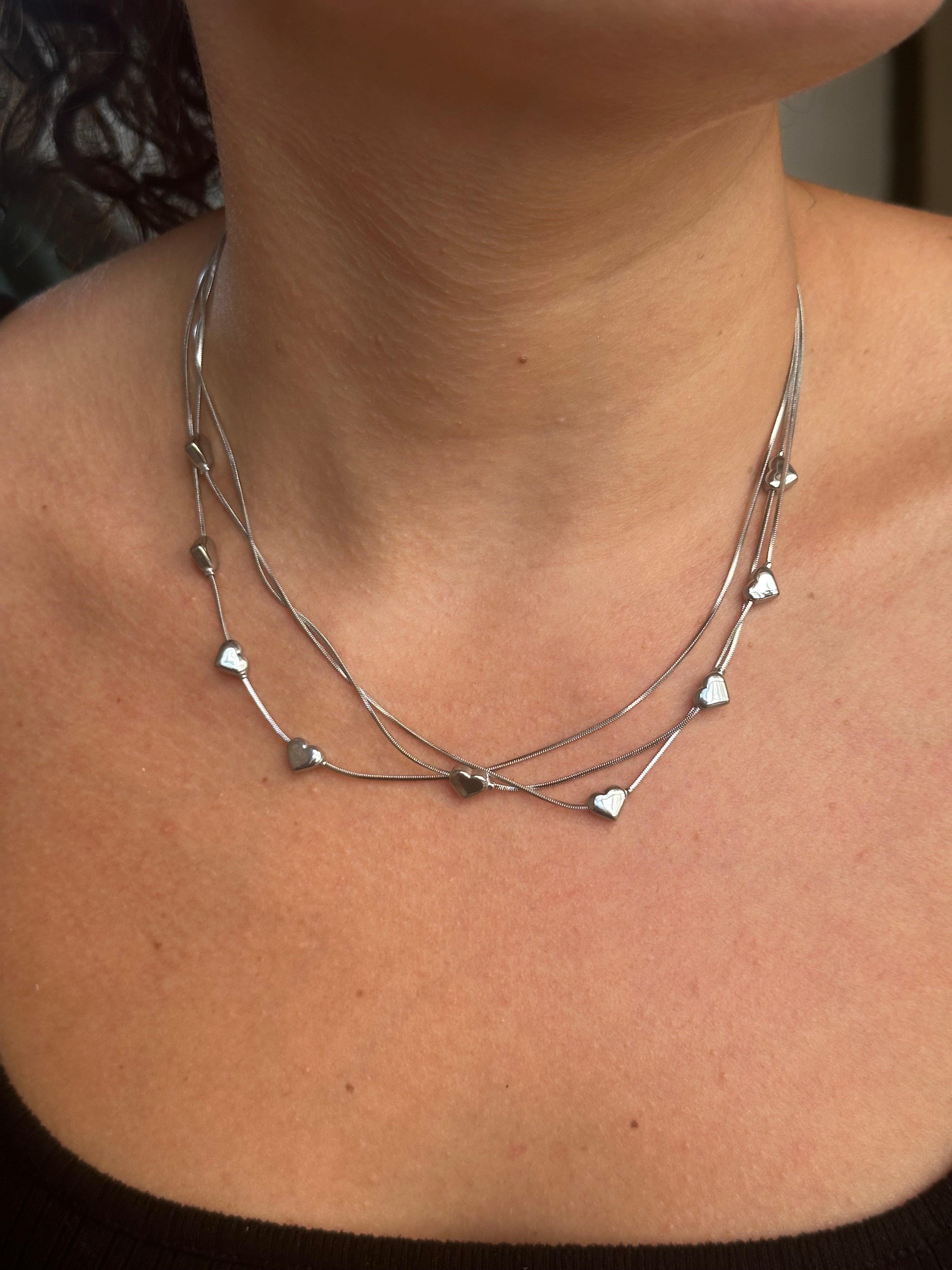 Collana Intreccio di cuori