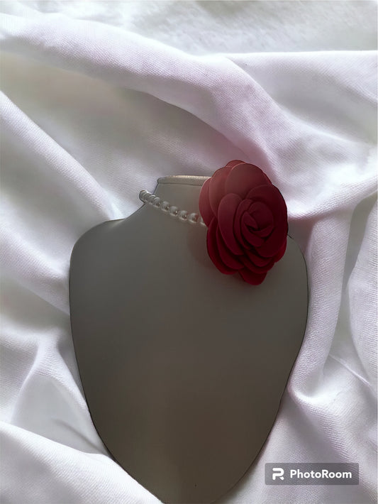 Collana Chocker Rosa