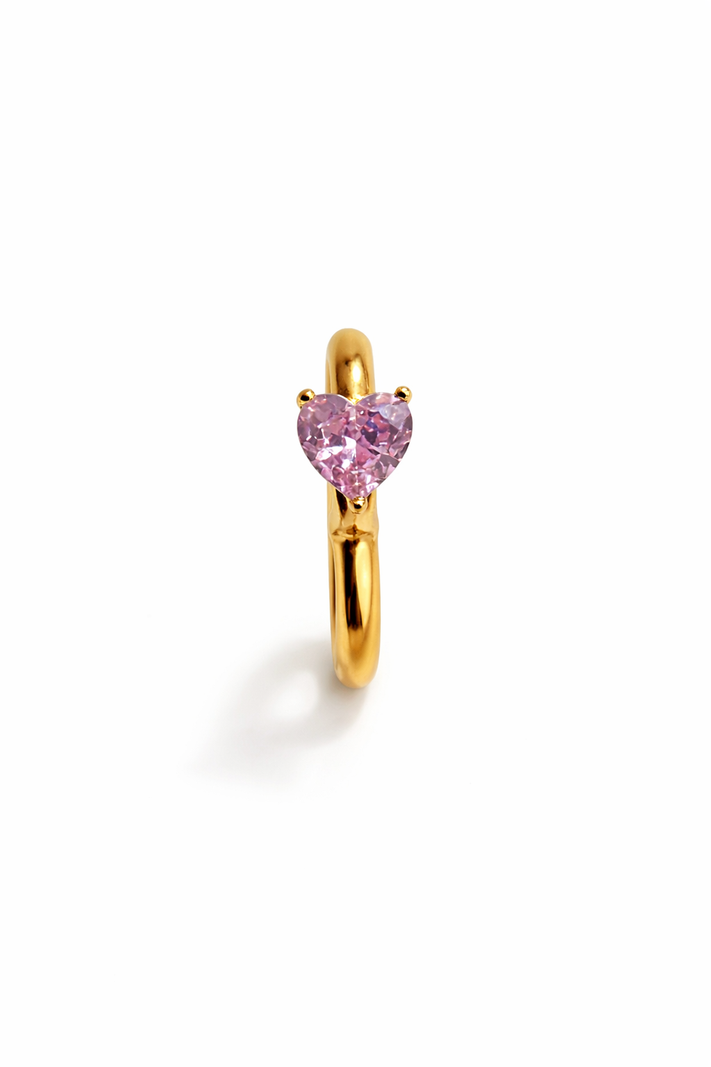 Monorecchini Huggie Cuore Gold