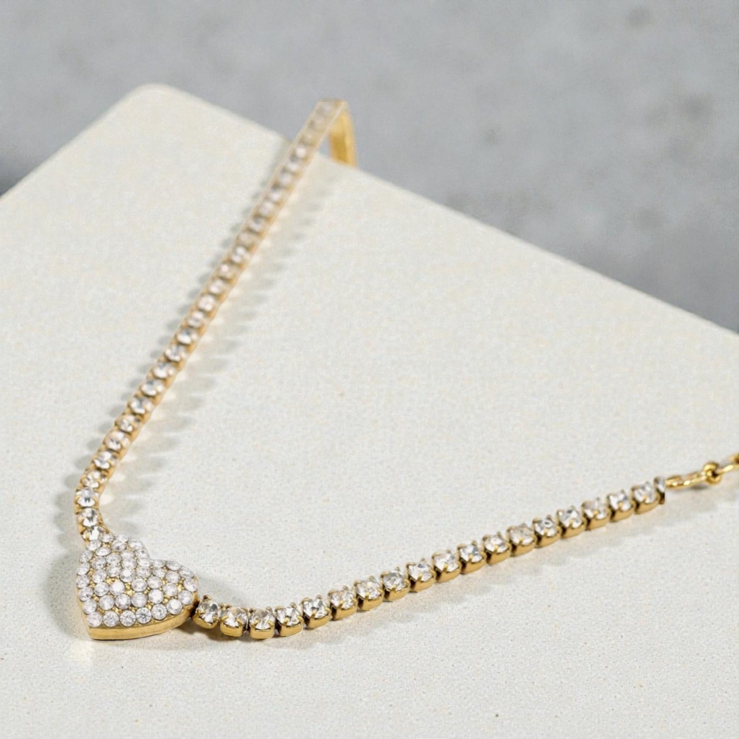 Collana Tennis Cuore (con cursore)