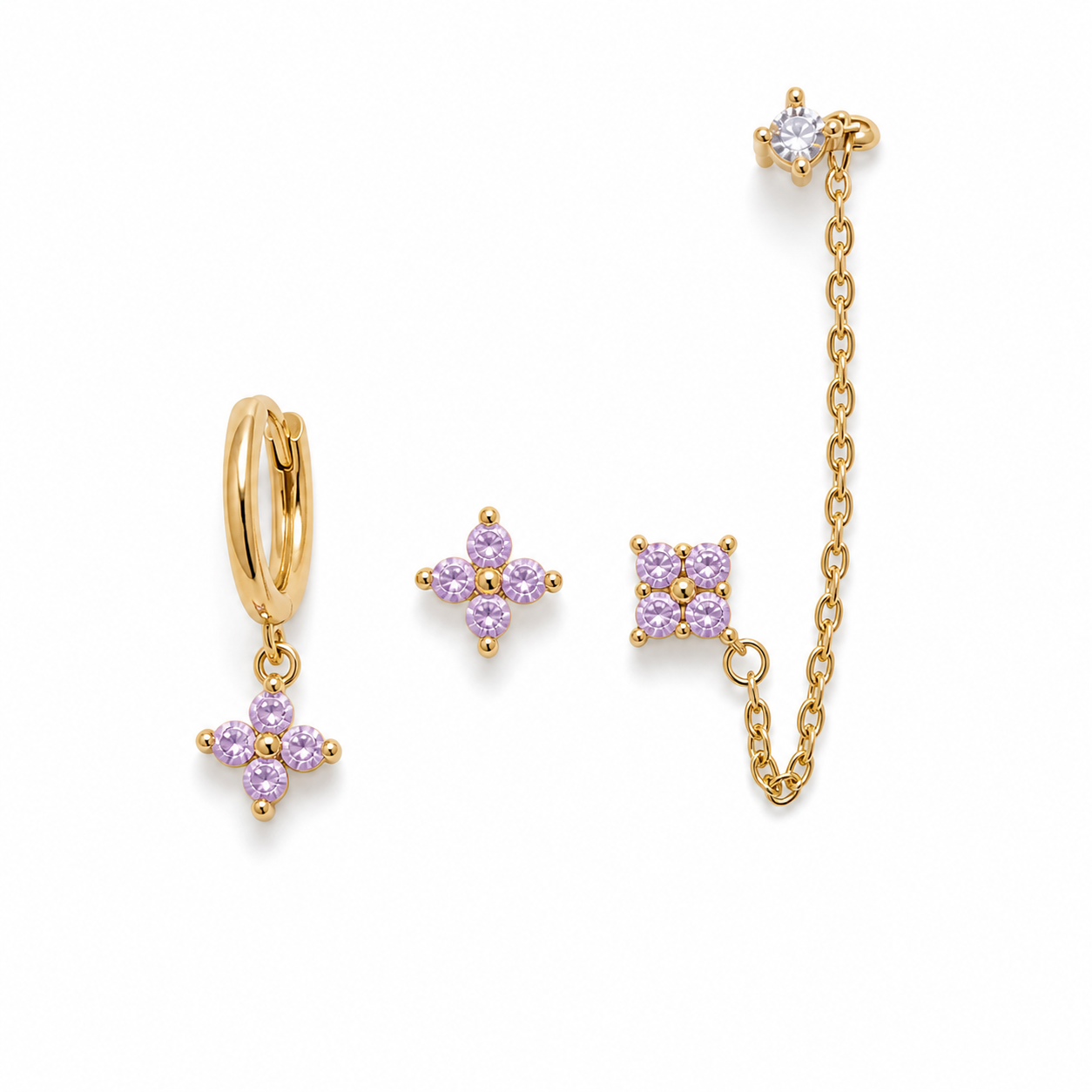 Set Orecchini Cristalli