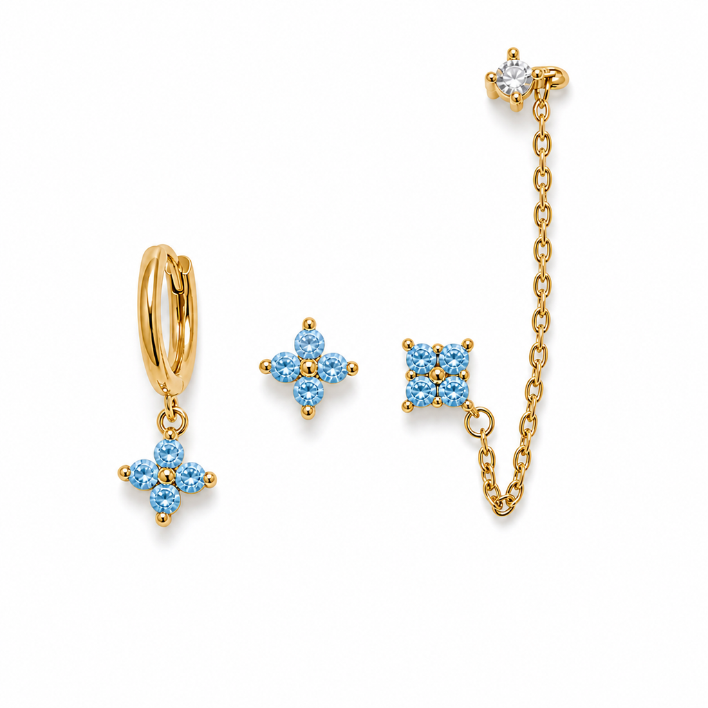 Set Orecchini Cristalli