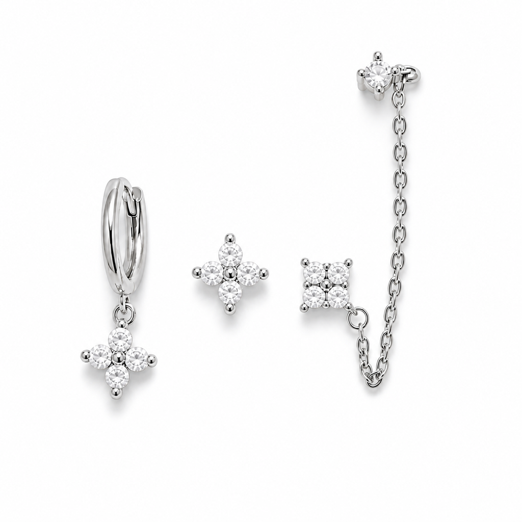 Set Orecchini Cristalli
