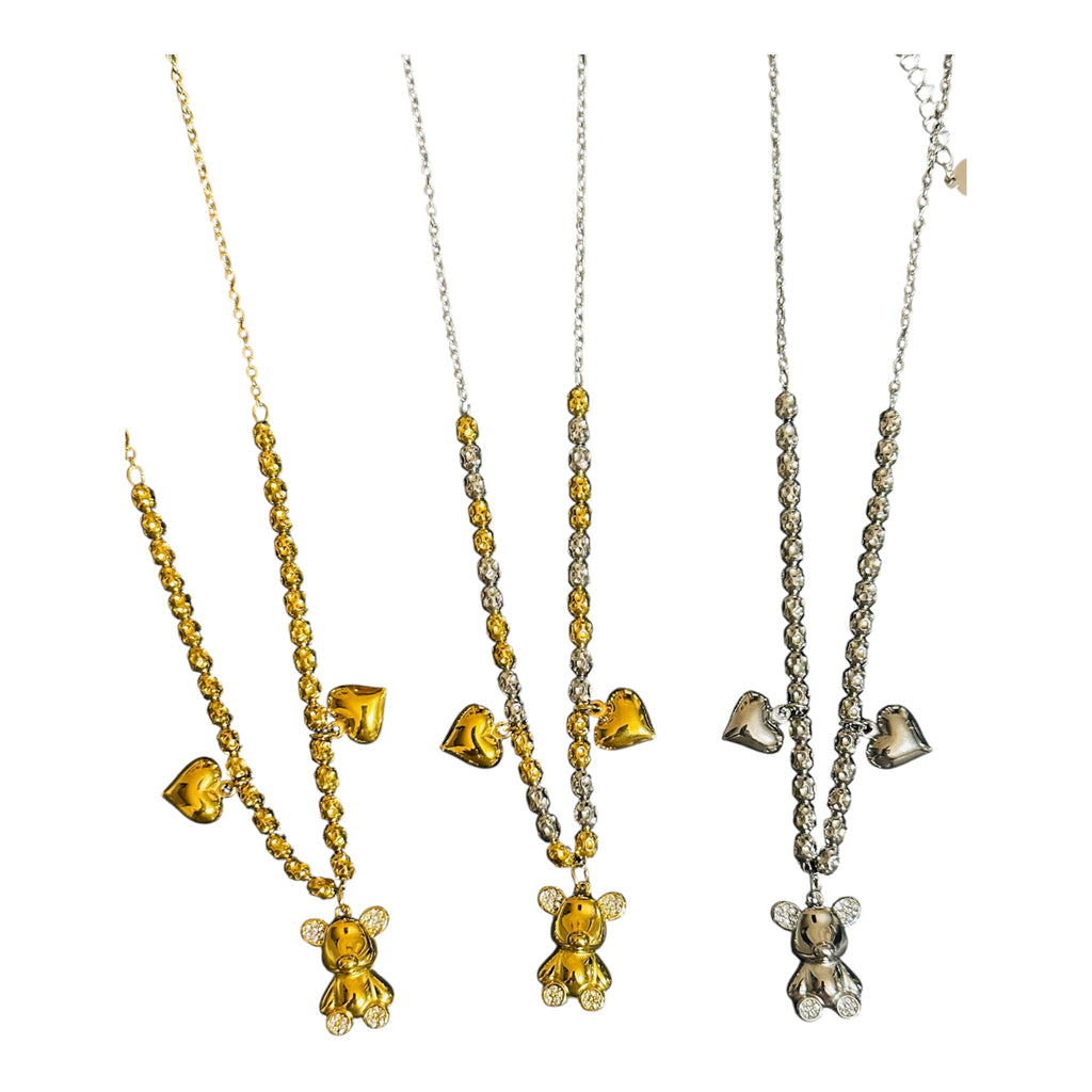 Collana Sonaglio Orsetto Innamorato