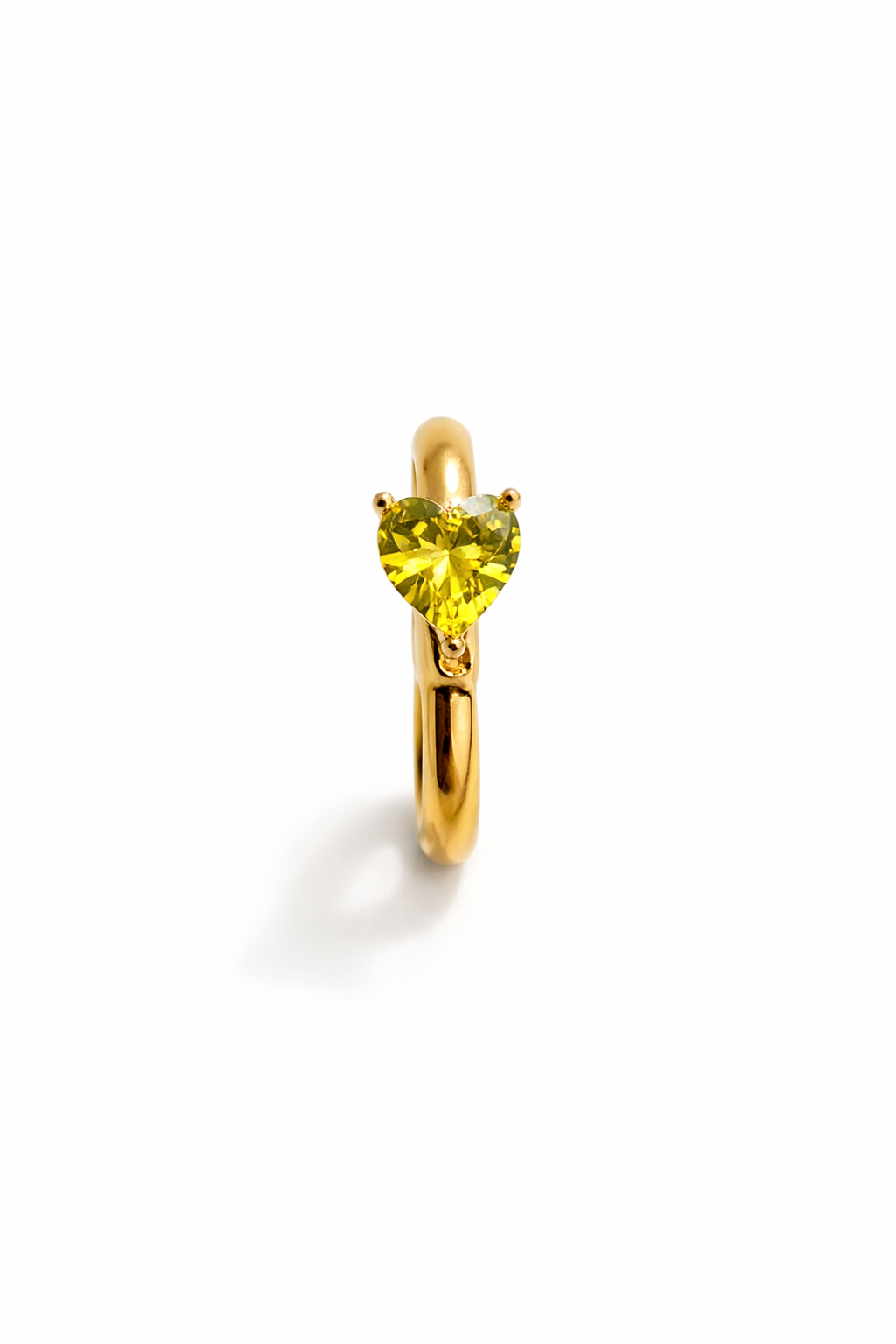 Monorecchini Huggie Cuore Gold