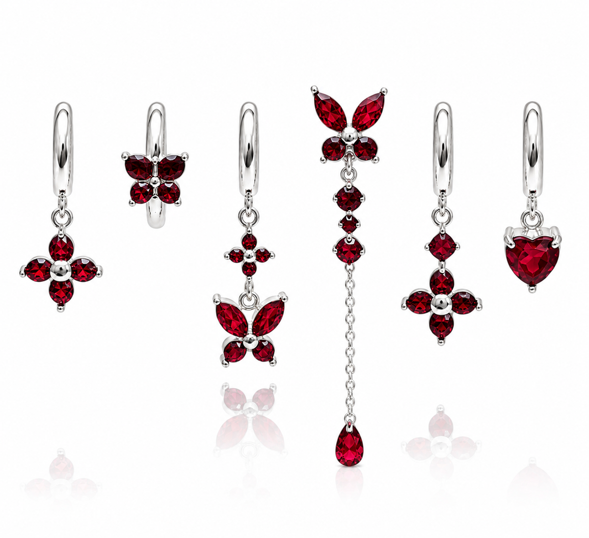 Set Ruby Butterfly